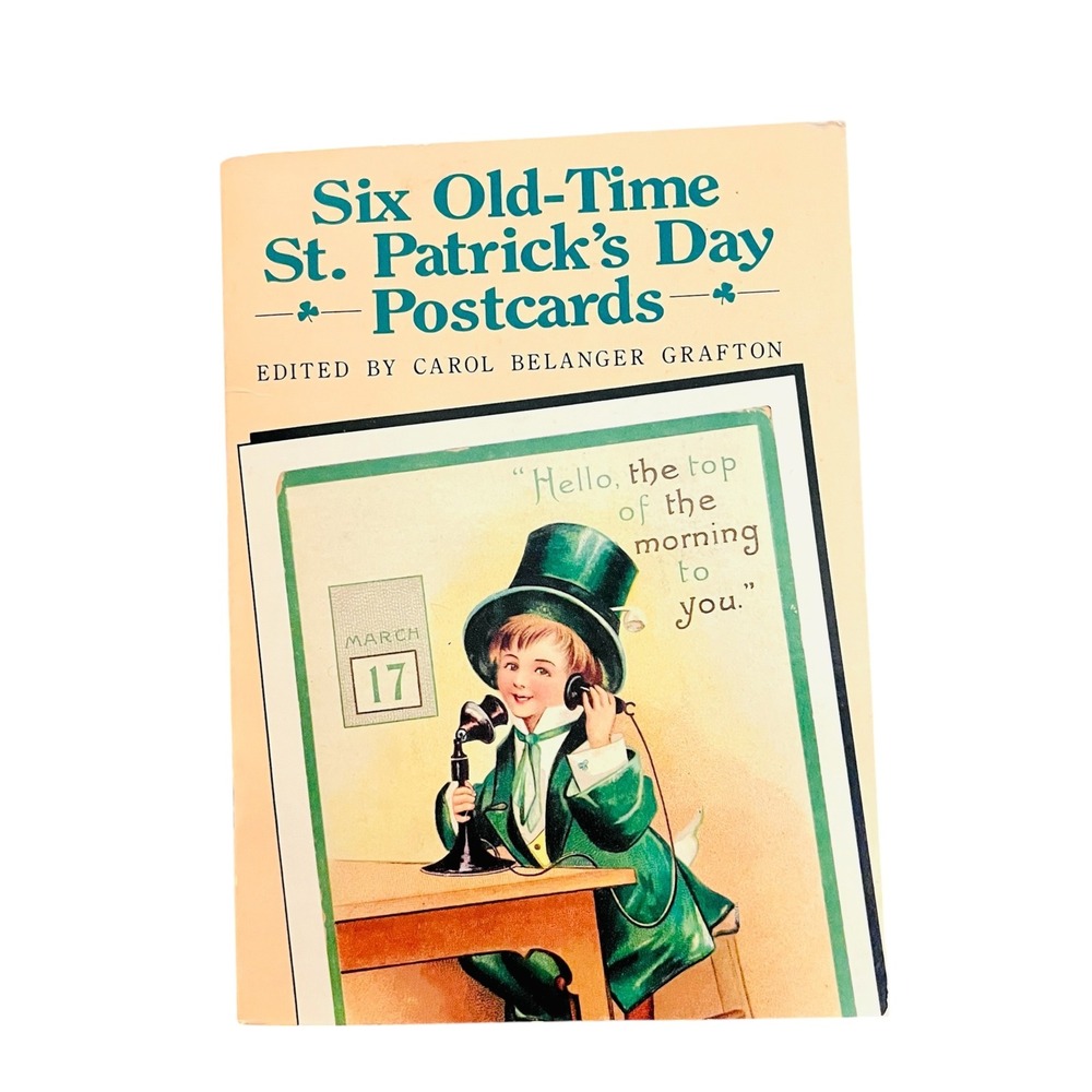 Six Old-Time St Patricks Day Postcards Carol Belanger Grafton Vintage Style Book